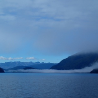 New Zealand is 'the land of the great white cloud' … I guess we have found the cloud chilling in Lake Manapouri:-)